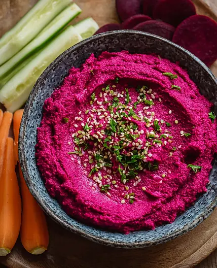 Easy Beet Hummus Recipe