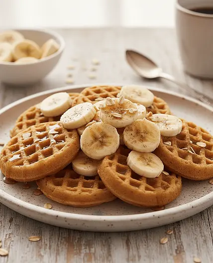 Easy 3-Ingredient Style Healthy Banana Waffles (Gluten-Free)