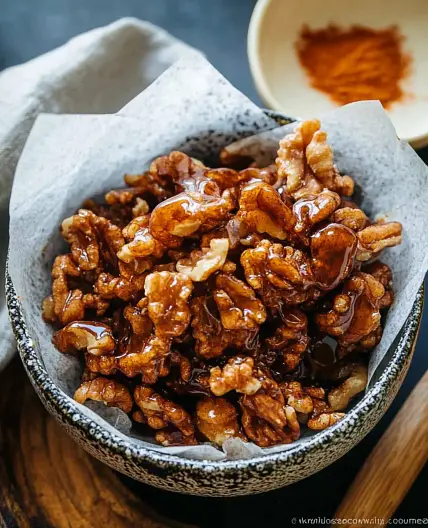 Easy Candied Walnuts: Sweet & Spicy Stovetop Treat