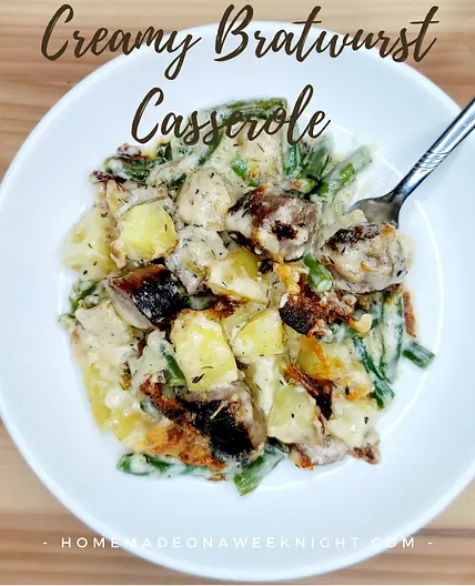 Creamy Bratwurst Casserole