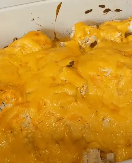 Buffalo Chicken & Cauliflower Bake