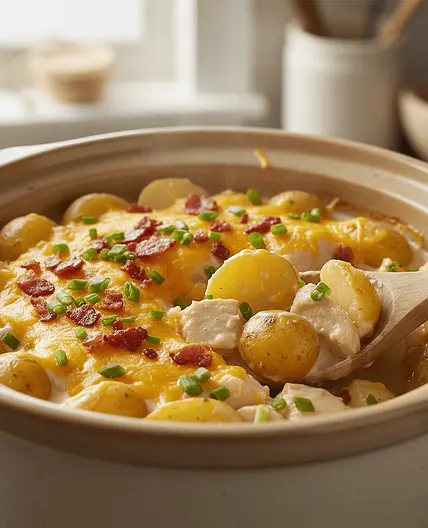 Slow Cooker Loaded Chicken & Potato