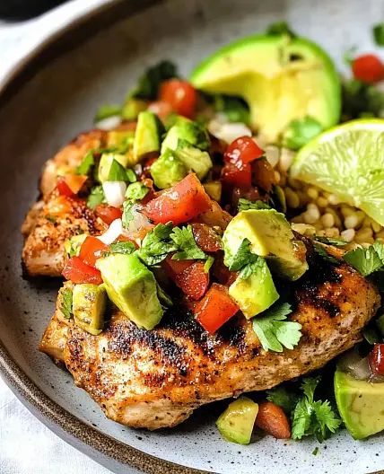 Fiesta Lime Chicken Recipe with Avocado Easy Fresh