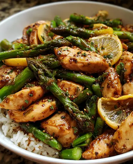 Lemon Chicken Asparagus Stir-Fry