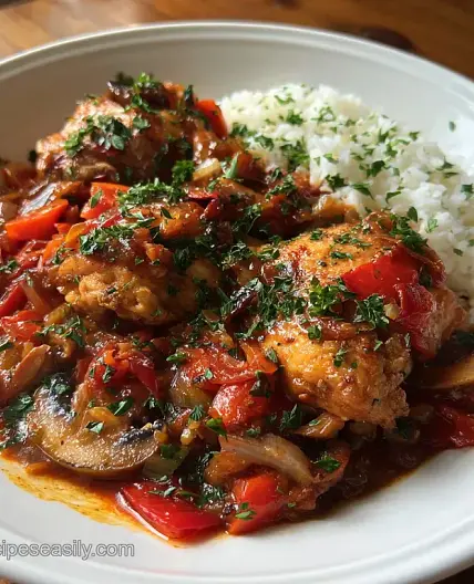 Easy Chicken Cacciatore Dinner: Ready in 30 Minutes