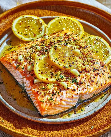 Baked Lemon Garlic Salmon Easy Weeknight Dinner