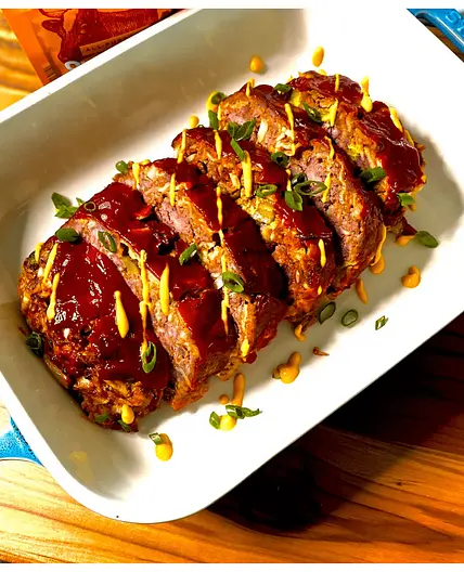 Cheeseburger Meatloaf with Pickles, Chips, and Cheddar