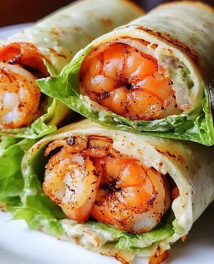 Grilled Shrimp Caesar Wraps Easy Weeknight Dinner