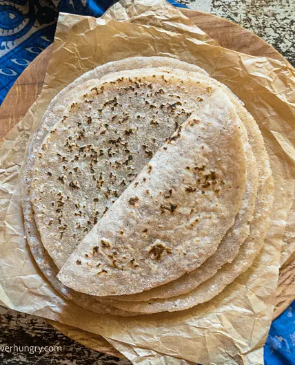 2-Ingredient Vegan Cassava Flour Tortillas {oil-free, vegan}