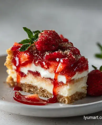 Strawberry Cheesecake Dump Cake