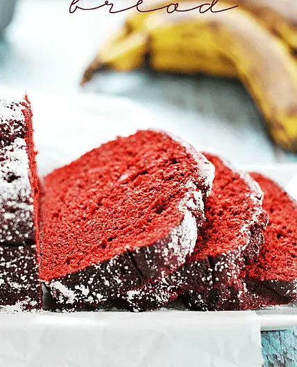 Red Velvet Banana Bread