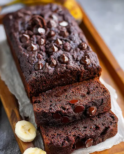 Chocolate Banana Bread with Oat Flour