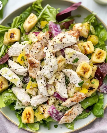 Cottage Cheese Chicken Salad with Banana Peppers Easy Weeknight Dinner