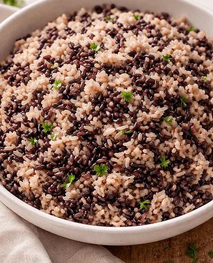Fluffy Brown & Black Jasmine Rice