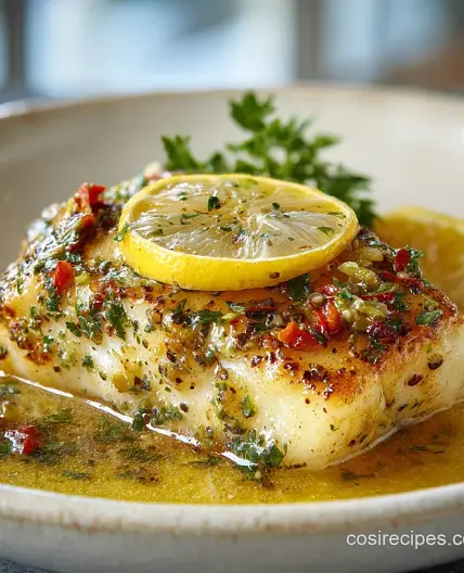 Baked Cod with Lemon Butter: Flaky and Zesty