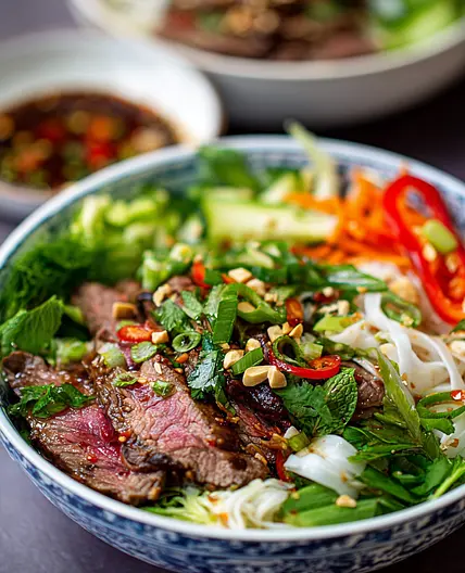 Crying Tiger Beef Noodle Salad Recipe