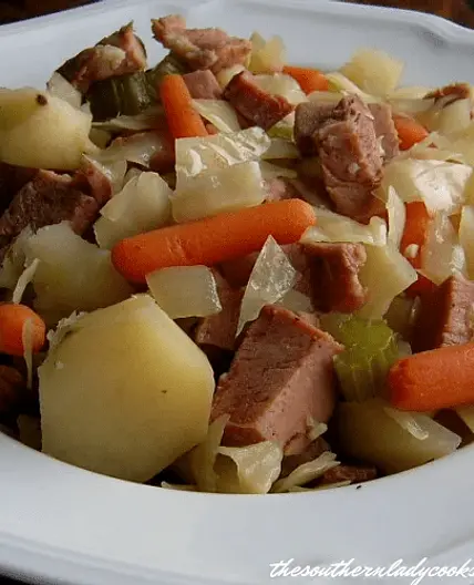 Crock Pot Cabbage and Ham