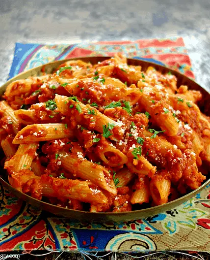 High Protein Lentil Bolognese {vegan, grain-free, easy}