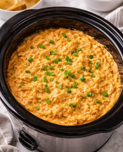 Crockpot Buffalo Chicken Dip