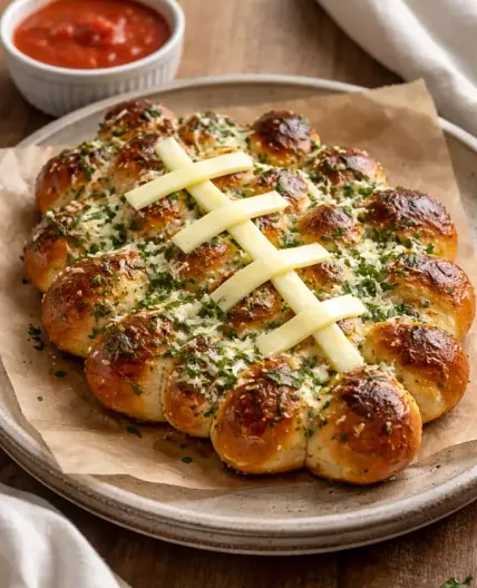 Cheesy Stuffed Garlic Bread Rolls