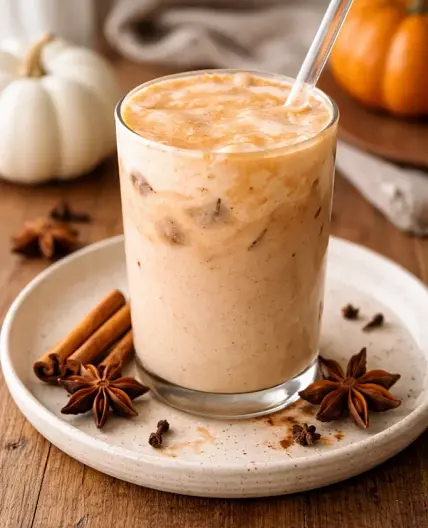 Iced Pumpkin Cream Chai Tea Latte