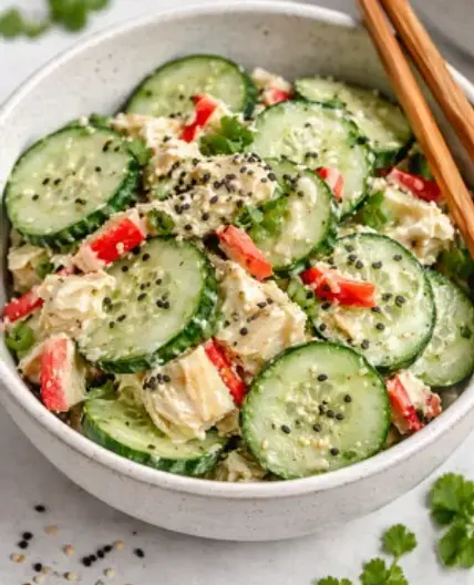 California Roll Cucumber Salad