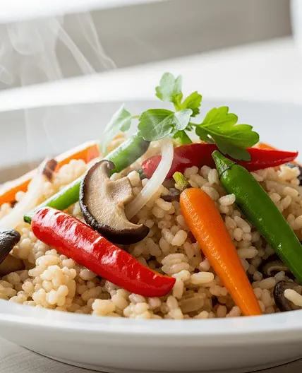 Nouilles de riz sautées sans FODMAP