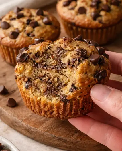 Healthy Peanut Butter Banana Muffins