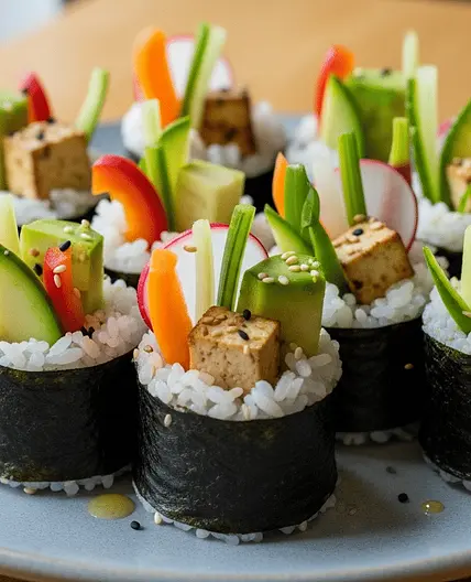 Sushi végétarien sans poisson