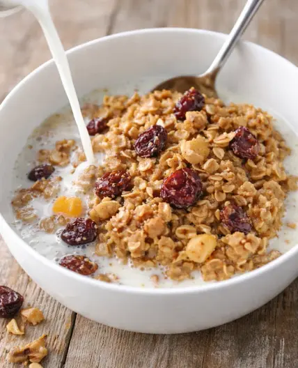 Overnight Baked Oatmeal With Dried Fruit and Nuts