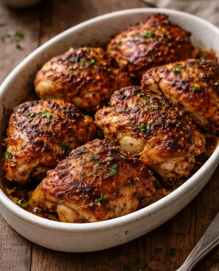 Oven Baked Chicken Thighs