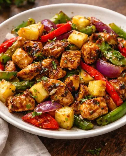 Hawaiian Chicken Sheet Pan