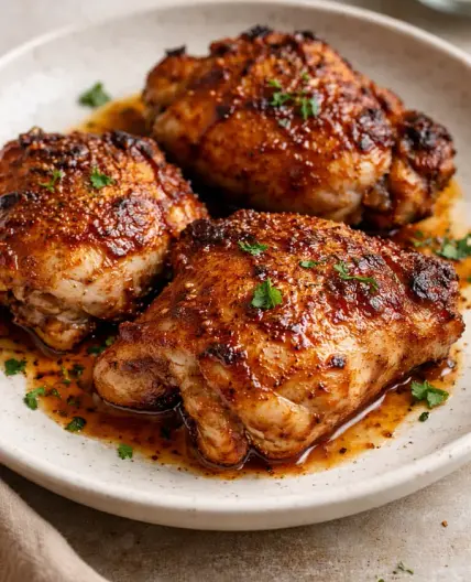 Juicy Baked Boneless Chicken Thighs