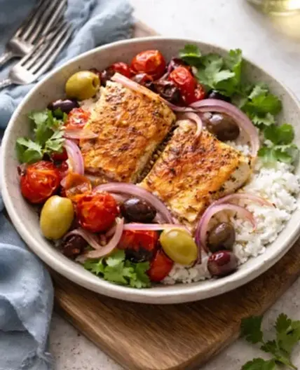 Easy Mediterranean Baked Fish