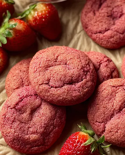 Vegan Strawberry Cookies Recipe