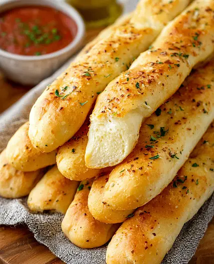 Easy Homemade Garlic Breadsticks Recipe