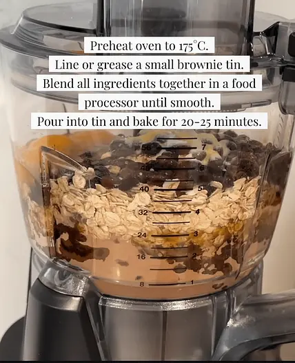 Oat and black bean brownies