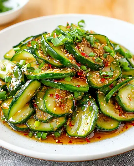 Asian Cucumber Salad TikTok Recipe Easy Fresh Dinner
