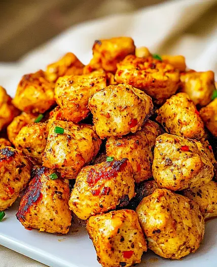 Air Fryer High Protein Chicken Bites Easy Weeknight Meal