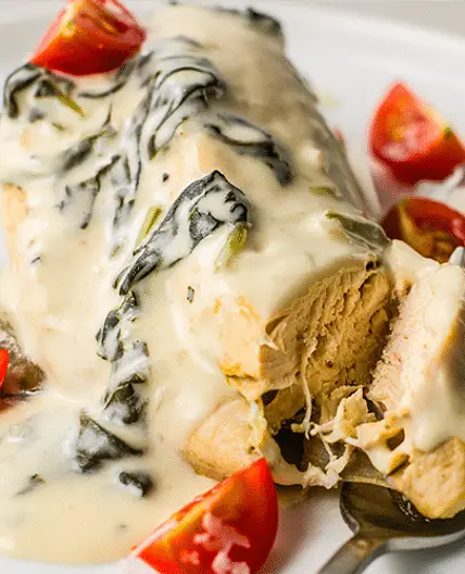 Slow Cooker Spinach Artichoke Chicken