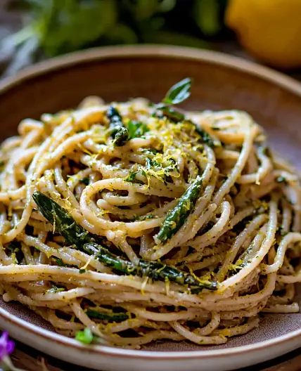 Lemon Asparagus Pasta Easy Spring Dinner for Busy Nights
