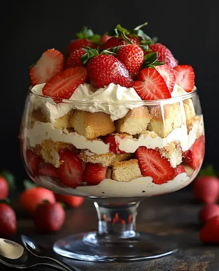 Strawberry Shortcake Trifle