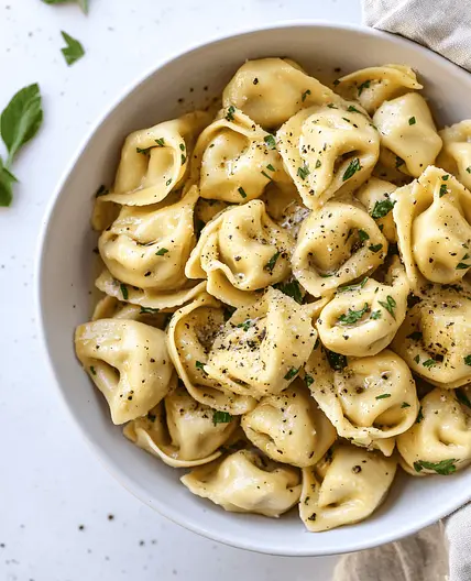 Garlic Herb Butter Tortellini — Chompions