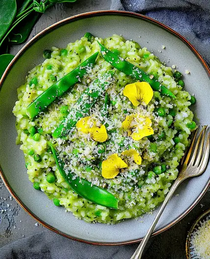 Spring Pea Risotto Easy Fresh Dinner for Busy Nights