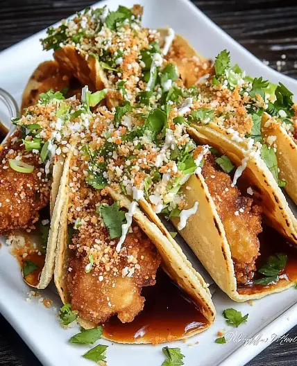 Crispy Chicken Wonton Tacos Easy Weeknight Dinner