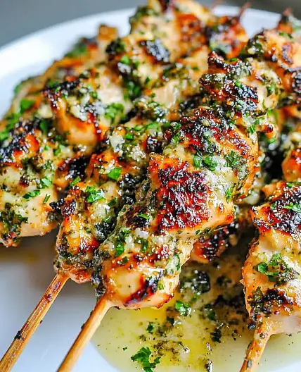 Ranch Garlic Parmesan Chicken Skewers Easy Weeknight Dinner
