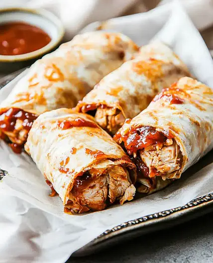 Crispy BBQ Chicken Wraps Easy Weeknight Dinner Recipe