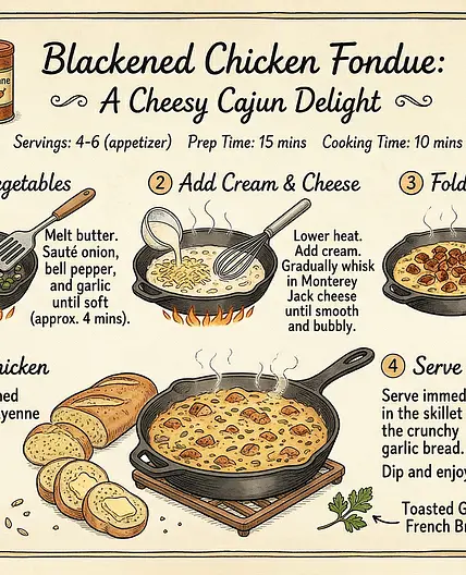 Blackened Chicken Fondue