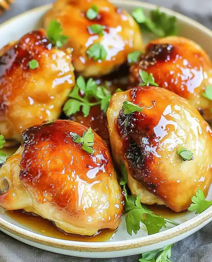 Air Fryer Easter Chicken Thighs Honey Glazed Easy Weeknight Dinner
