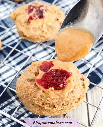 Flourless Peanut Butter And Jelly Thumbprint Cookies (dairy & gluten-free)